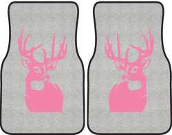 Perfect 10 Whitetail Deer Silhouette Car Mats