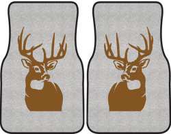Perfect 10 Whitetail Deer Silhouette Car Mats