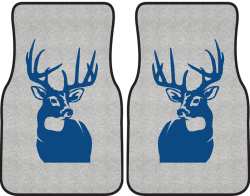 Perfect 10 Whitetail Deer Silhouette Car Mats
