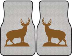 Trophy Buck Silhouette Car Mats