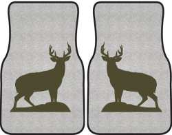 Trophy Buck Silhouette Car Mats