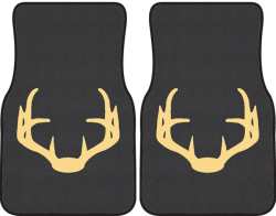 Nice Rack 4 Deer Silhouette Car Mats