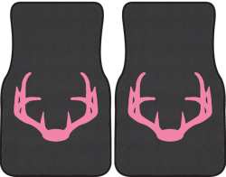 Nice Rack 4 Deer Silhouette Car Mats