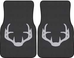 Nice Rack 4 Deer Silhouette Car Mats