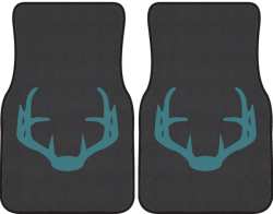 Nice Rack 4 Deer Silhouette Car Mats