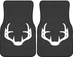 Nice Rack 4 Deer Silhouette Car Mats