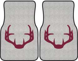 Nice Rack 4 Deer Silhouette Car Mats