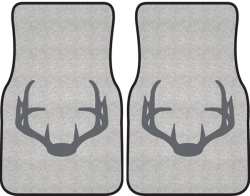 Nice Rack 4 Deer Silhouette Car Mats