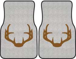 Nice Rack 4 Deer Silhouette Car Mats