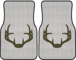 Nice Rack 4 Deer Silhouette Car Mats