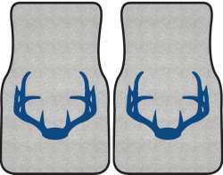 Nice Rack 4 Deer Silhouette Car Mats