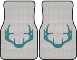 Nice Rack 4 Deer Silhouette Car Mats