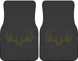 Nice Rack 6 Deer Silhouette Car Mats