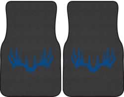 Nice Rack 6 Deer Silhouette Car Mats