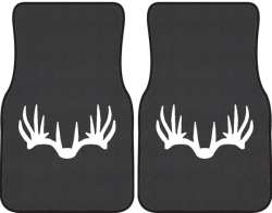 Nice Rack 6 Deer Silhouette Car Mats