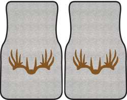 Nice Rack 6 Deer Silhouette Car Mats