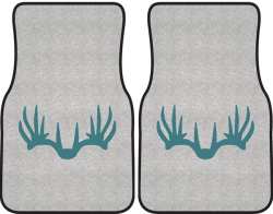 Nice Rack 6 Deer Silhouette Car Mats