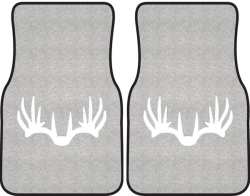 Nice Rack 6 Deer Silhouette Car Mats