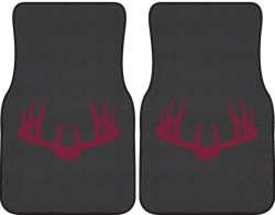 Nice Rack 3 Deer Silhouette Car Mats