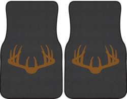 Nice Rack 3 Deer Silhouette Car Mats