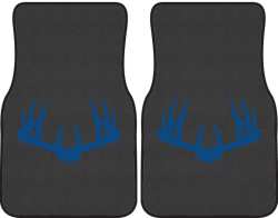 Nice Rack 3 Deer Silhouette Car Mats