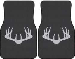 Nice Rack 3 Deer Silhouette Car Mats