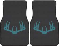 Nice Rack 3 Deer Silhouette Car Mats
