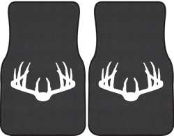 Nice Rack 3 Deer Silhouette Car Mats
