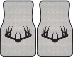 Nice Rack 3 Deer Silhouette Car Mats