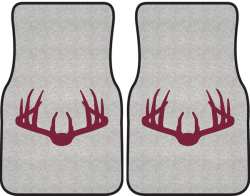 Nice Rack 3 Deer Silhouette Car Mats