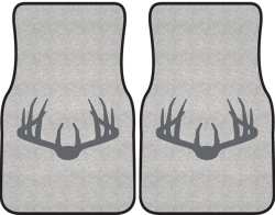 Nice Rack 3 Deer Silhouette Car Mats