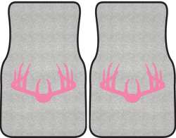 Nice Rack 3 Deer Silhouette Car Mats
