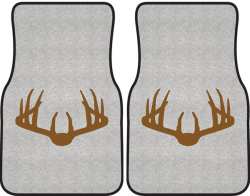 Nice Rack 3 Deer Silhouette Car Mats