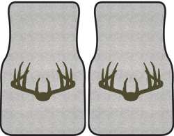 Nice Rack 3 Deer Silhouette Car Mats