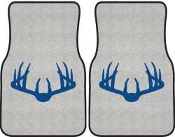 Nice Rack 3 Deer Silhouette Car Mats