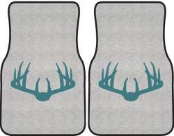 Nice Rack 3 Deer Silhouette Car Mats