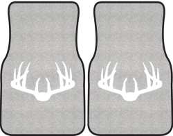 Nice Rack 3 Deer Silhouette Car Mats