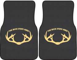 The Buck Stops Here Rack Silhouette Car Mats