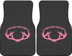 The Buck Stops Here Rack Silhouette Car Mats