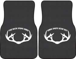 The Buck Stops Here Rack Silhouette Car Mats
