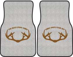 The Buck Stops Here Rack Silhouette Car Mats