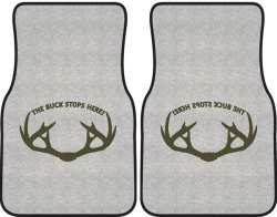 The Buck Stops Here Rack Silhouette Car Mats
