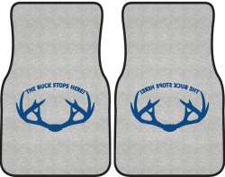 The Buck Stops Here Rack Silhouette Car Mats