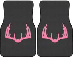 Nice Rack 5 Deer Silhouette Car Mats