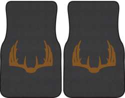 Nice Rack 5 Deer Silhouette Car Mats