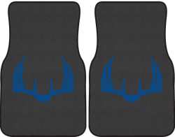 Nice Rack 5 Deer Silhouette Car Mats
