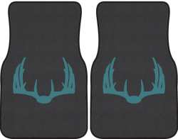 Nice Rack 5 Deer Silhouette Car Mats