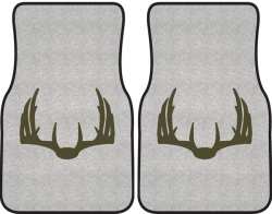 Nice Rack 5 Deer Silhouette Car Mats