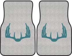 Nice Rack 5 Deer Silhouette Car Mats