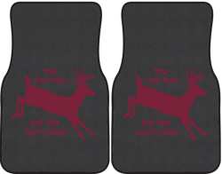 You can Run Whitetail Deer Silhouette Car Mats